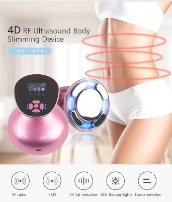 Ultrasonic RF Body Slimming Beauty Device Facial Beauty Massage Slimming Equipment Pink