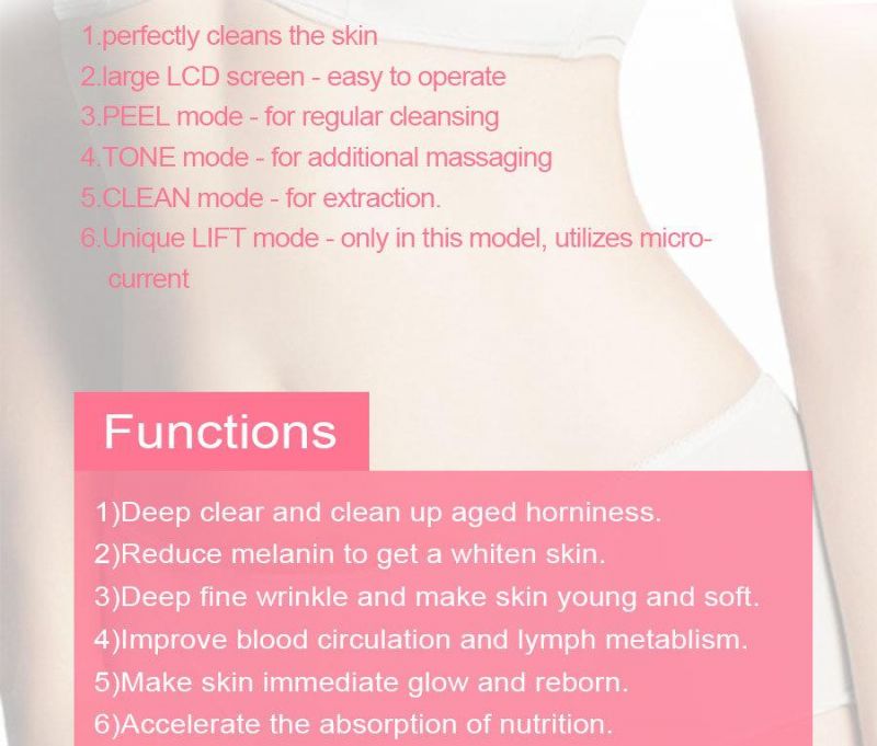 Multifunction Facial Cleansing Ultrasonic Skin Scrubber