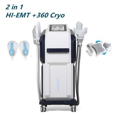 2 in 1 Hi-EMT &amp; Cryolipolyse System Coolshape Fat Freeze Cryoslim Machine Body Sculpting Emslim Cryotherapy Slimming Machine