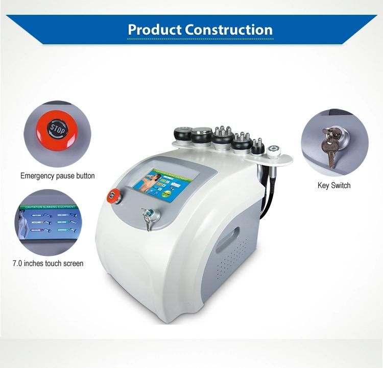 6 in 1 Ultrasonic Cavitation RF Vacuum Body Slimming Machine