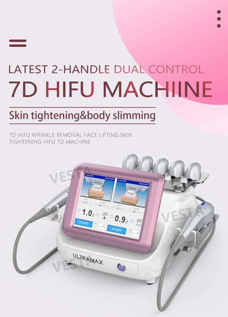 News Hifu 20000 Shots 7D Hifu Wrinkle Removal Face Lifting Skin Tightening Hifu 7D Machine