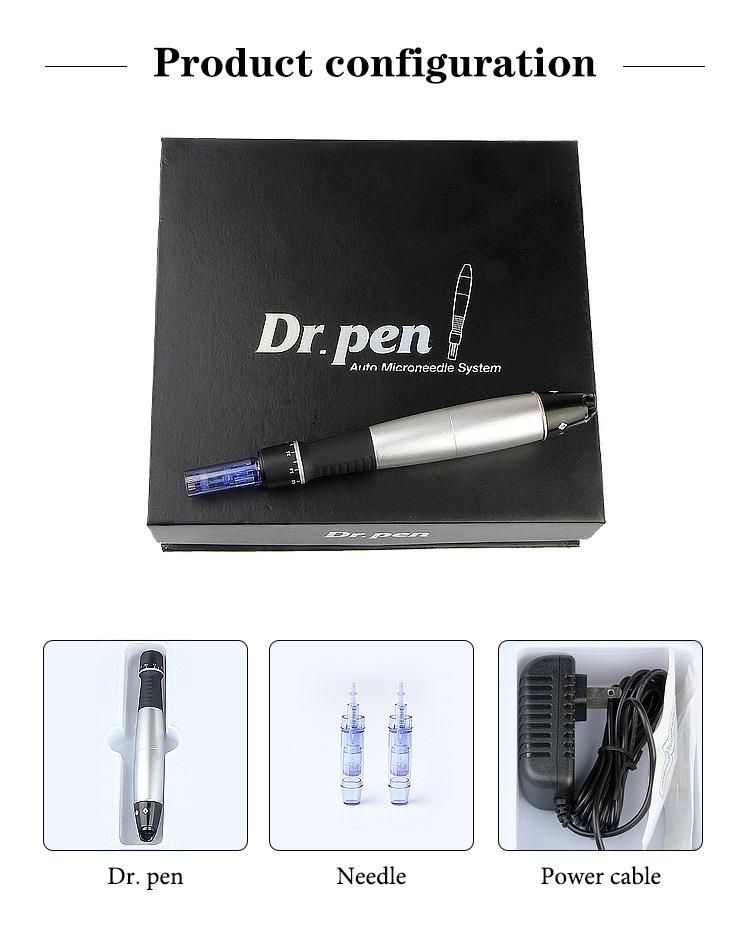 Derma Roller System Silver High Speed Rotating Dr Pen/Dermapen A1