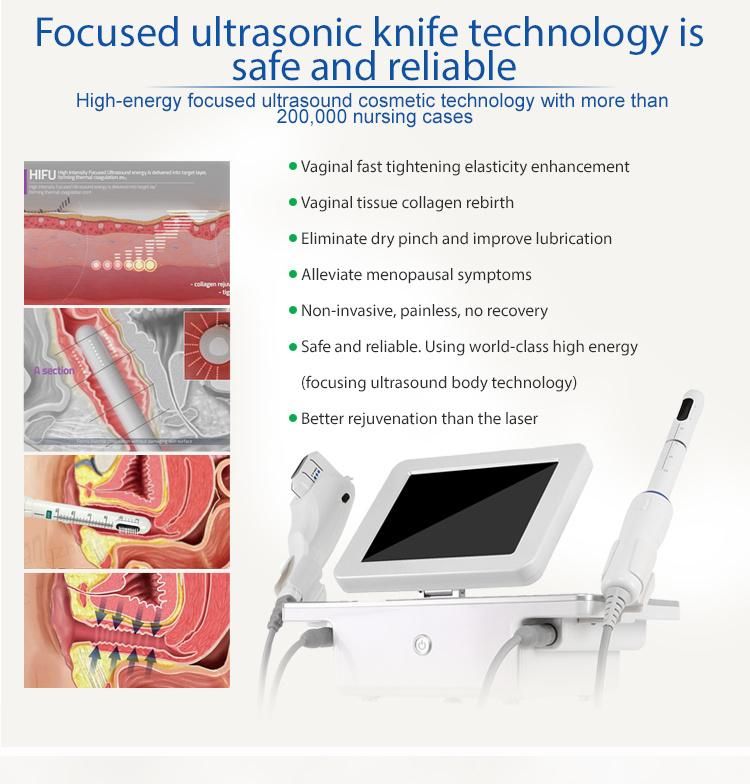 high Intensity Focused Ultrasound Skin Therapy+Vaginal Tightening Machine