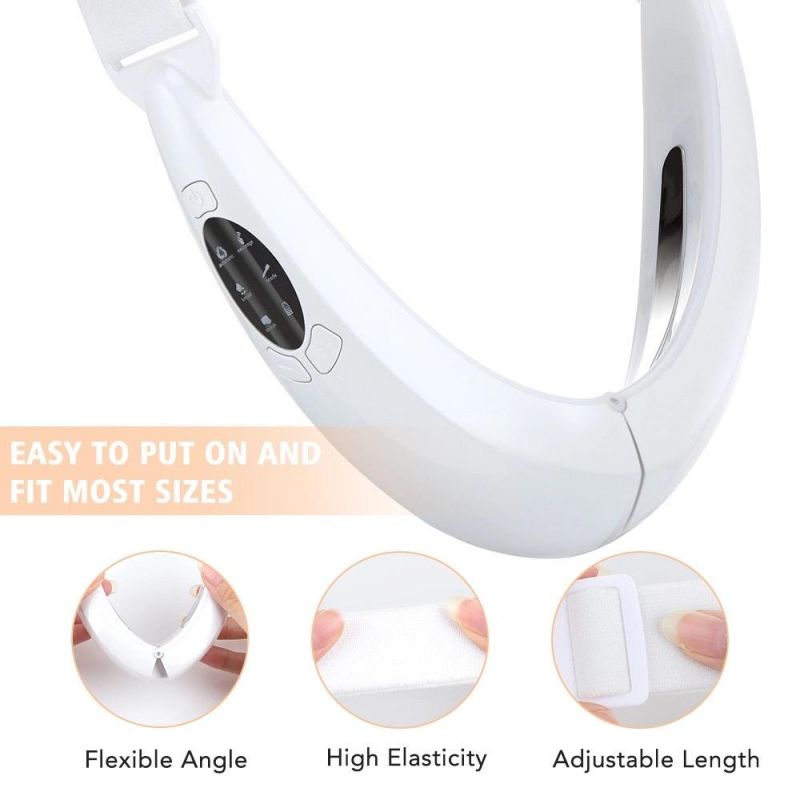 Face Massager Micro Current Color Light Beauty and Face Thinner Intelligent Voice Broadcast Massage Hot Compress Lift V Shape Thin Face