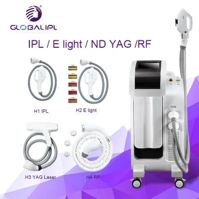 4 in 1 Hair Removal Tattoo Removal Beauty Machine IPL RF YAG