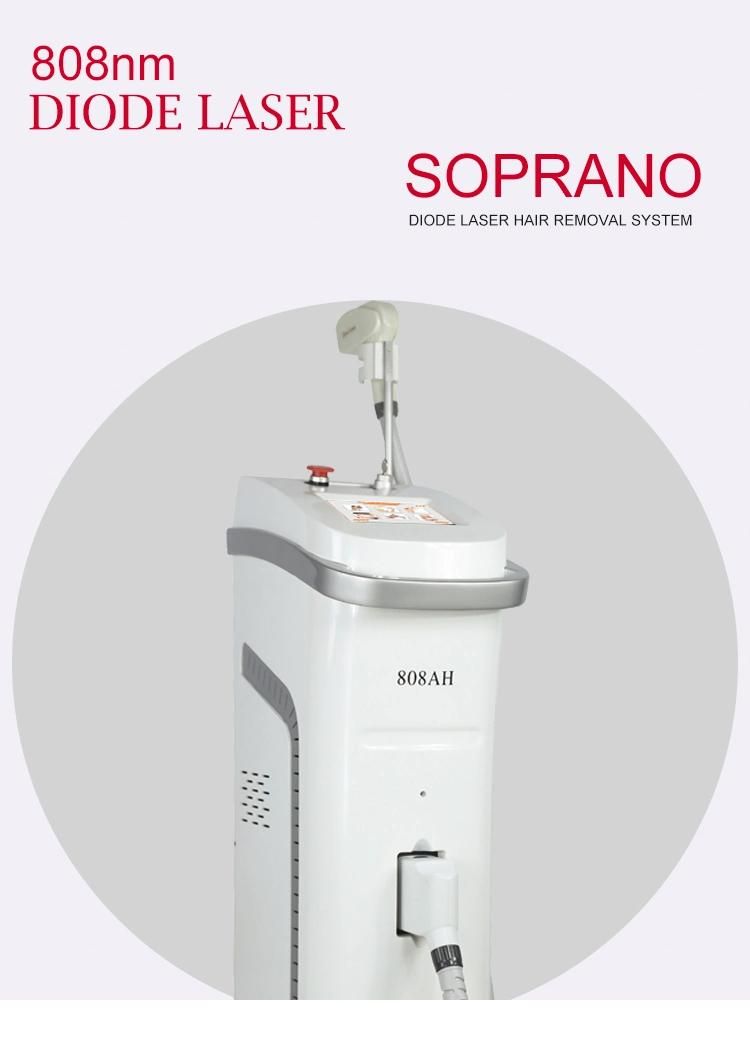 2022 Beauty Equipment Soprano Ice Titanium Laser Diode Hair Removal Machine Laser Equipment Beauty Machine 808nm Diode Laser Hair Removal Machine