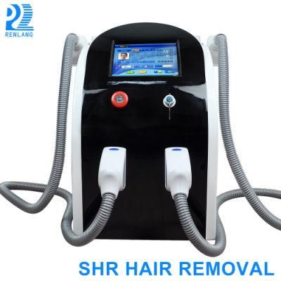 Customize 2 Handles Hair Removal Shr IPL Elight Machine Skin Rejuvenation