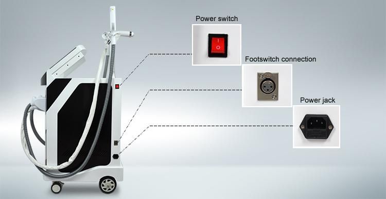 High Quality Stationary IPL Shr RF ND YAG Laser Beauty Machine for Hair Removal Tattoo Face Lifting