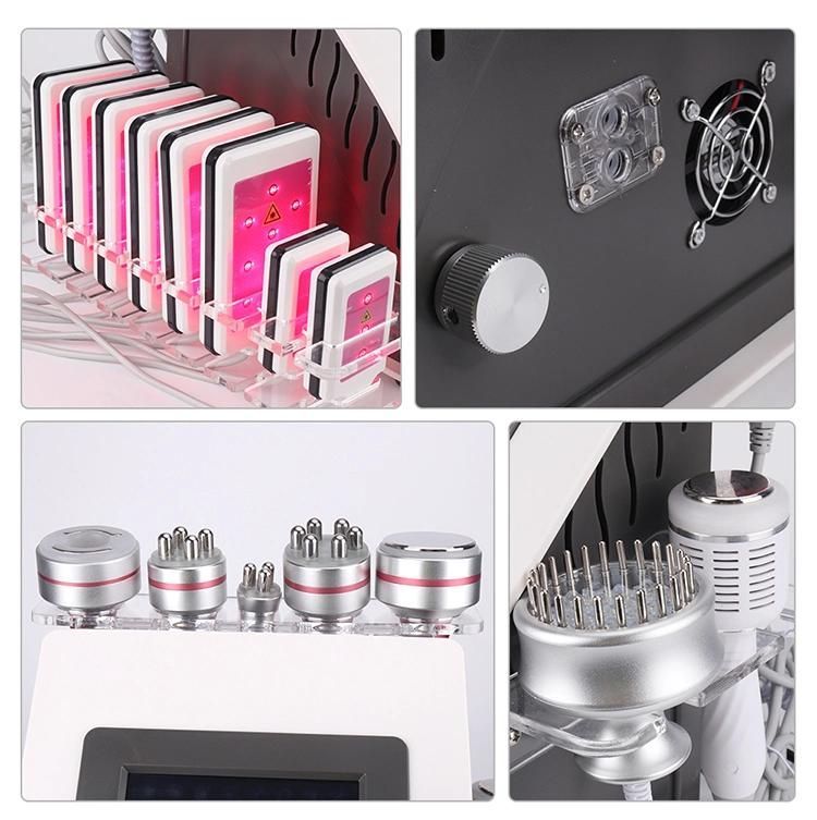 9 in 1 Multifunction Beauty Machine Lipolaser Cavitation Vacuum RF Slimming Machine