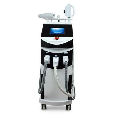 Vertical RF Face Lifting &amp; Shr Hair Removal &amp; Laser Tattoo Removal Salon Use Machine