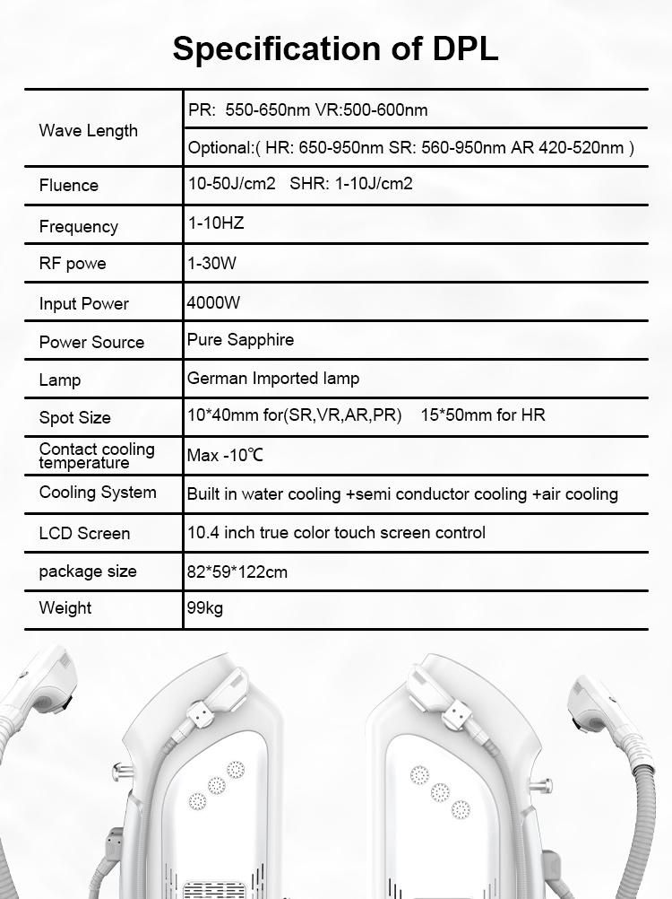 Dpl Machine Skin Rejuvenation and Dpl Elight Shr