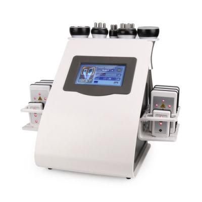 6 in 1 High Quality 40K Ultrasonic Vacuum Cavitation System Body Slimming Shaping RF Cavitation Slimming Machine