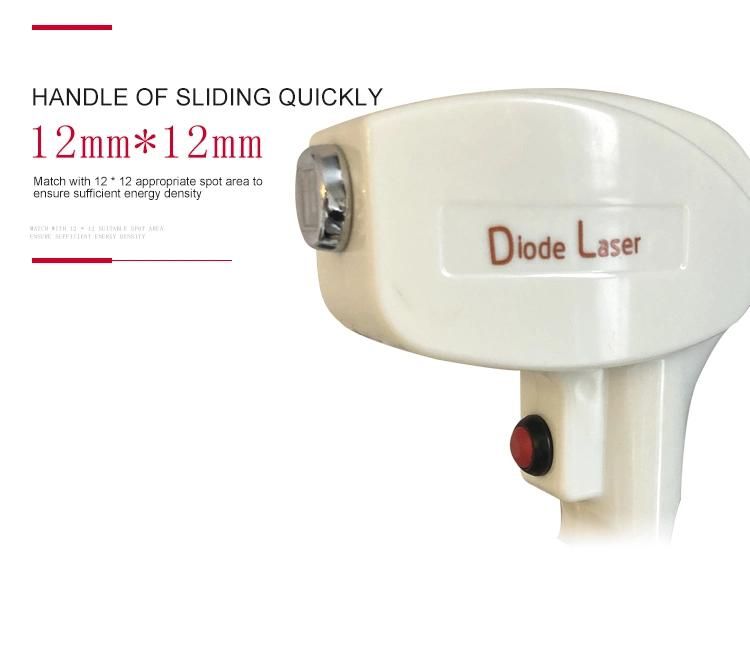 Diode Laser Beauty Salon Hair Removal Equipment Customer Comfort High Fixed Wavelength More Precise Effect on The Skin