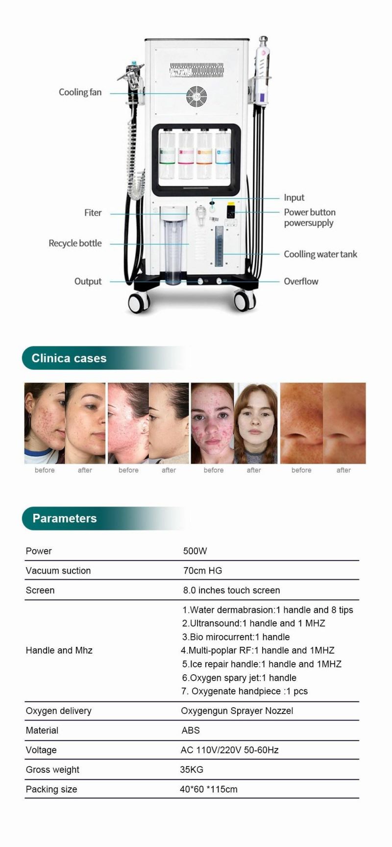 Hydra Skin Facial Care and Micro Dermabrasion Salon Machine