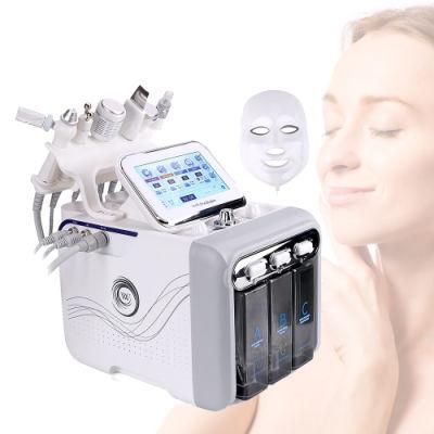 7 in 1 Oxygen Jet Beauty Dermabrasion Hydrafacial Machine with 7 Colors LED Mask