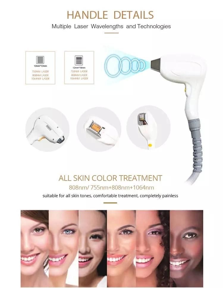 808nm Diode Laser Hair Removal Machine 808nm Diode Depiladora Laser Equipment Laser Hair Removal