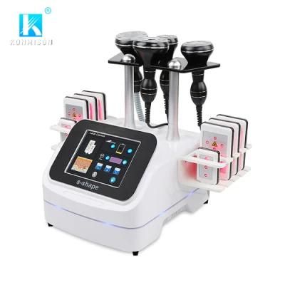 6 in 1 40kHz Ultrasonic Cavitation RF Slimming Beauty Machine for Skin Tighten Body Sculpting