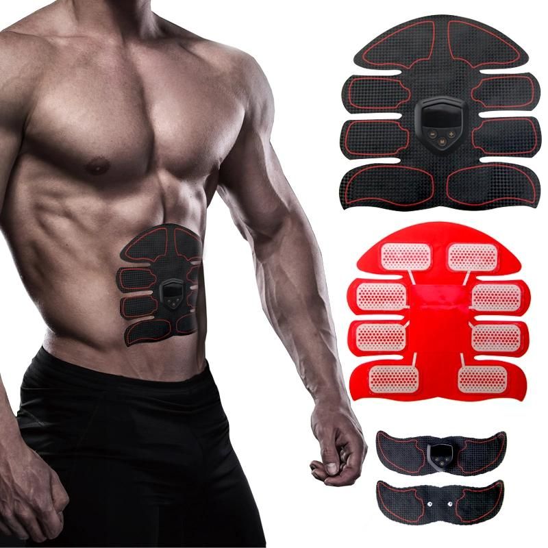 USB Rechargeable Muscle EMS Abdominal Stimulator Training Gear Gel Pad