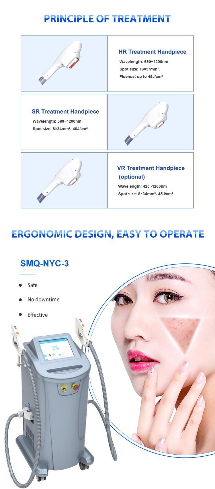 Portable Diode Laser Hair Removal Machine for Beauty Salon, Beauty Clinic with Medical CE, Salon Beauty Equipment, IPL