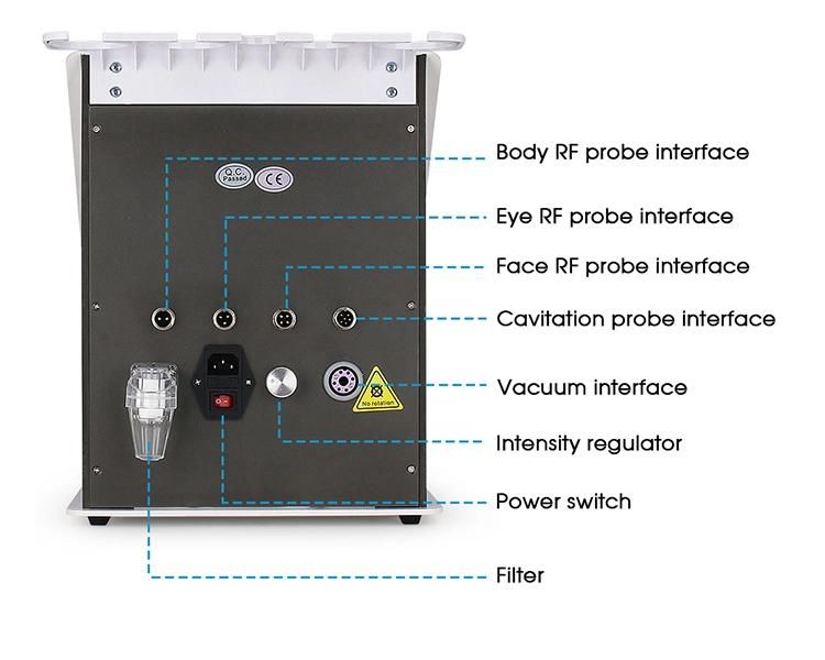 5 in 1 Cavitation RF Slimming Machine Weight Loss Body Building Face Tightening Beauty Equipment