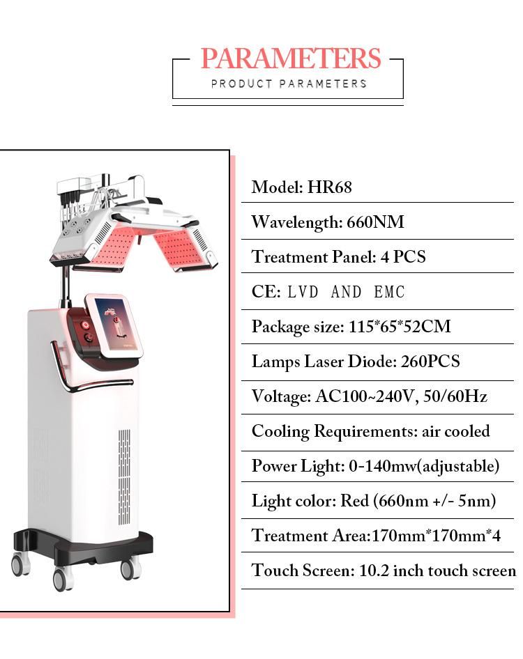 Ce Certificated Laser Hair Regrowth Machine Laser Salon Beauty Equipment