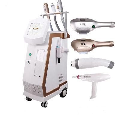 Salon Equipment Dpl 4 in 1 Multi-Function RF ND YAG Laser Machine for Hair Removal Skin Rejuvenation Tattoo Removal Machine
