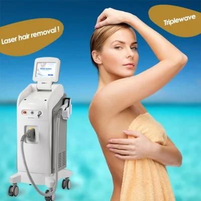 Diode Laser Medical CE Equipment Beauty Salon New 755 &amp; 810 &amp; 1064nm Mixed Diode Laser for Hair Removal Machine