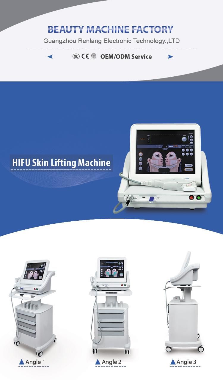 High Intensity Focused Ultrasound Hifu Anti-Wrinkle Beauty Machine Factory Price