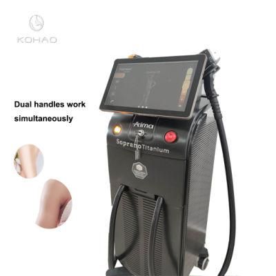 2022 12 Bars Ice Platinum 808nm Hair Removal Diode Laser Hair Removal Machine Price Device with Us