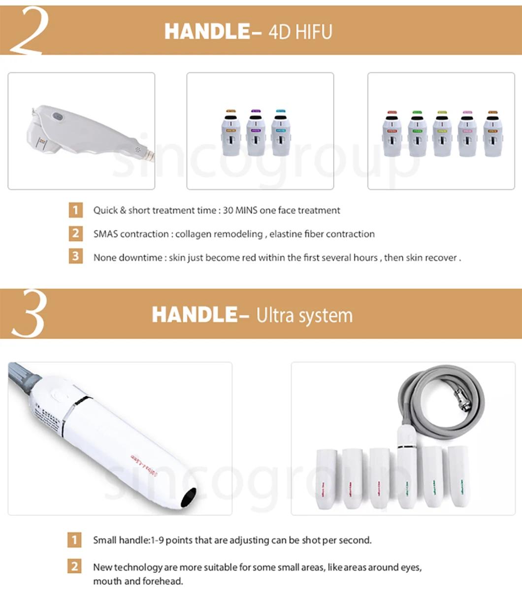 Hot Style Hifu Equipment for Face Lift Wrinkle Removal Skin Tightening ODM Hifu Face & Body Lifting Slimming Machine with CE (J)