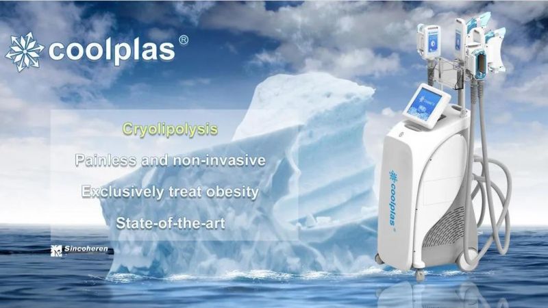 New Sincoheren Coolplas CE 360 Degree Double Chins Reduction Weight Loss Cavitation Tech Coolplas Fat Reduction Equipment