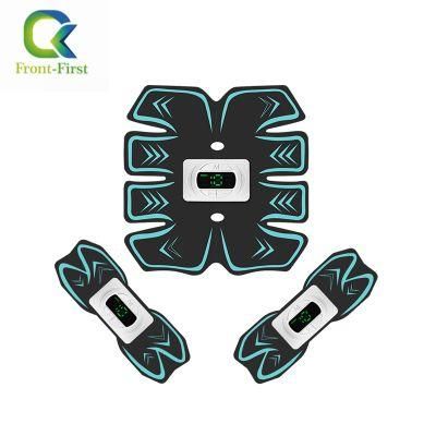 EMS Technology Home Body Weight Loss 6mode 15levels Vibration 8pack Abdominal Muscle Trainer Fitness Paste with USB Fast Charging