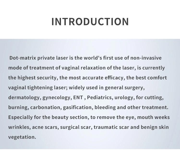 Vaginal Rejuvenation RF CO2 Fractional Laser for Scars Acnes