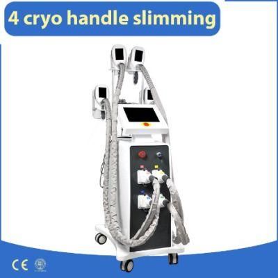 4 Handles Fat Freezing Cryolipolysis Cavitation RF Weight Loss Machine