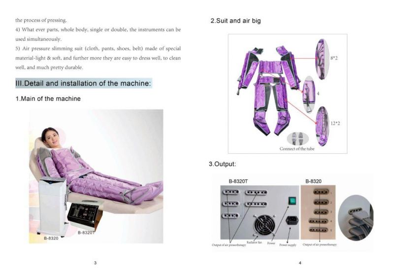 Air Pressure Body Slimming Equipment Pressotherapy Lymphatic Drainage Machine