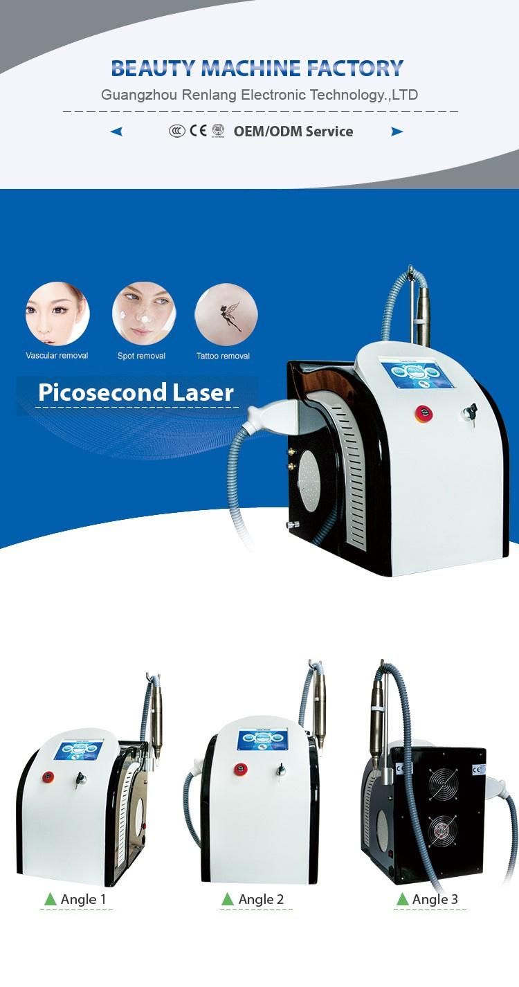 Portable Q Switch ND YAG Laser Picosecond Laser Tattoo Removal Machine for Spot Removal