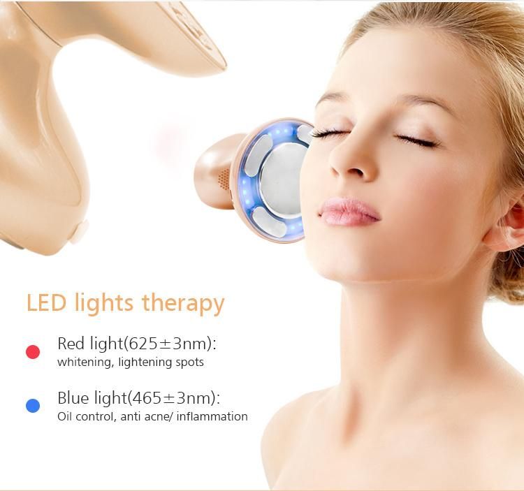Ultrasonic RF Body Slimming Beauty Device Facial Beauty Massage Beauty Massage for Home Use Golden