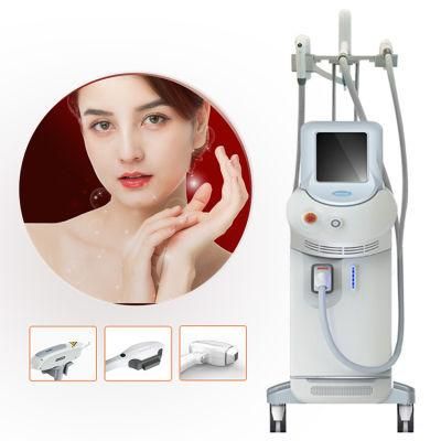 Three Handles Shr Diode ND: YAG Laser Hair Tattoo Removal Machine for All Skin Types