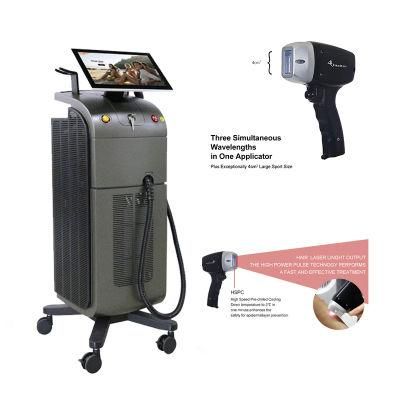 2022 Soprano Ice Epilator 808nm Triple Wavelengths 3 Wave 755 808 1064 Salon Diode Laser Permanent Hair Removal Equipment