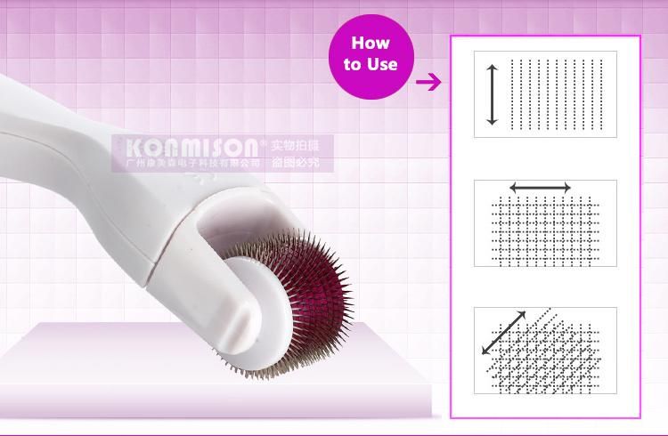 Portable Microneedle Roller 3 in 1 Titanium Zgts Derma Roller