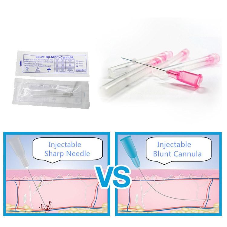Beauty Cosmetic Blunt Tip Microcannula Needle for Fillers