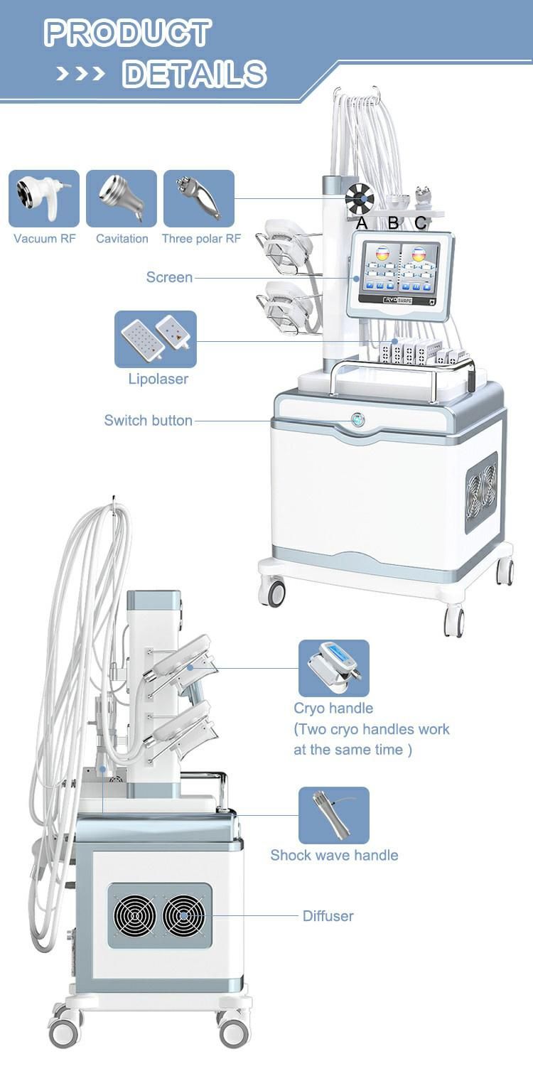 2021 New Cryo Machine for Body and Face Slimming with Shockwave Criolipolysis Slimming Machine