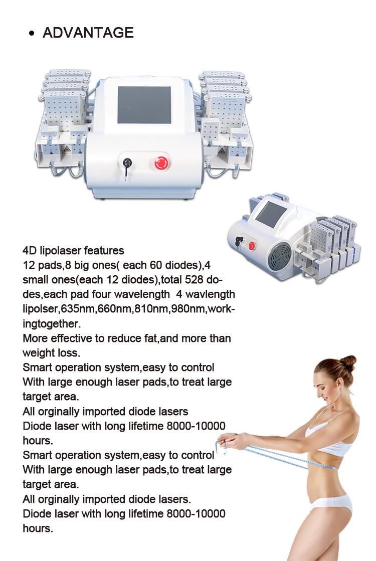 2020 Macchinario Lipolaser Costo Lipolaser 4D Body Slimming Machine Br216