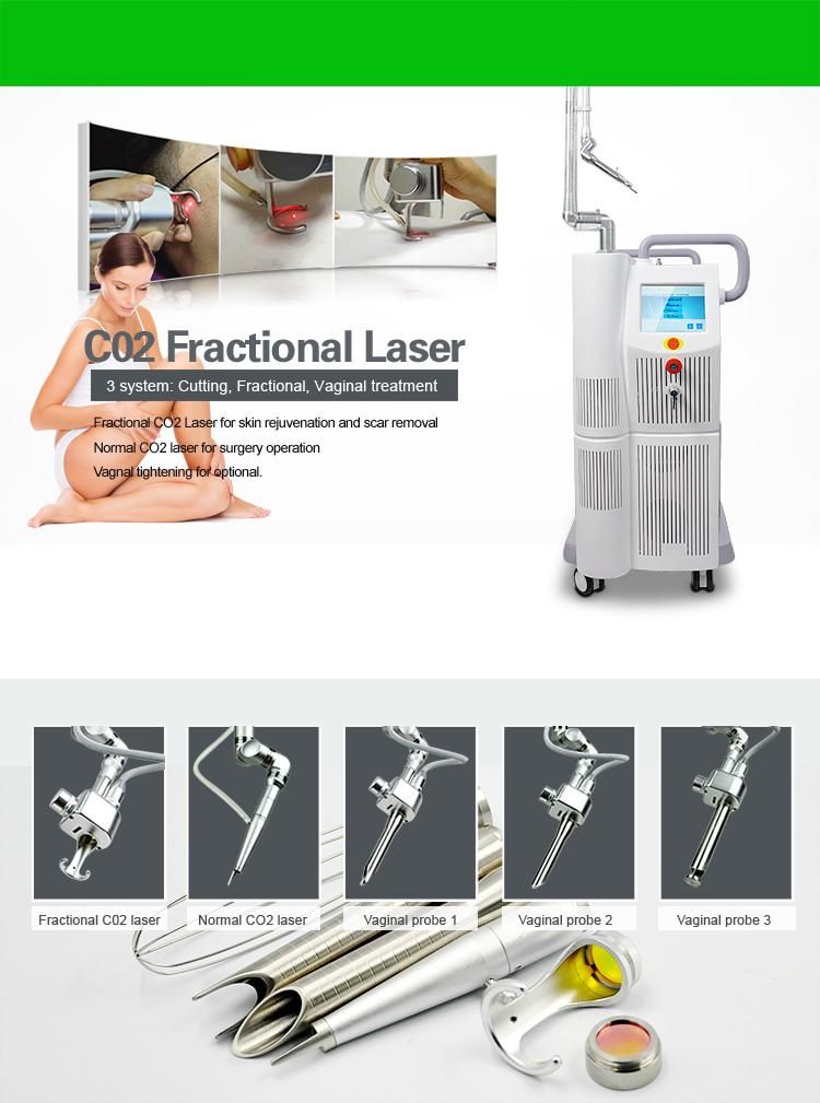 Glass Tube CO2 Laser Fractional Vaginal Tightening Scar Removal Machine for Sale
