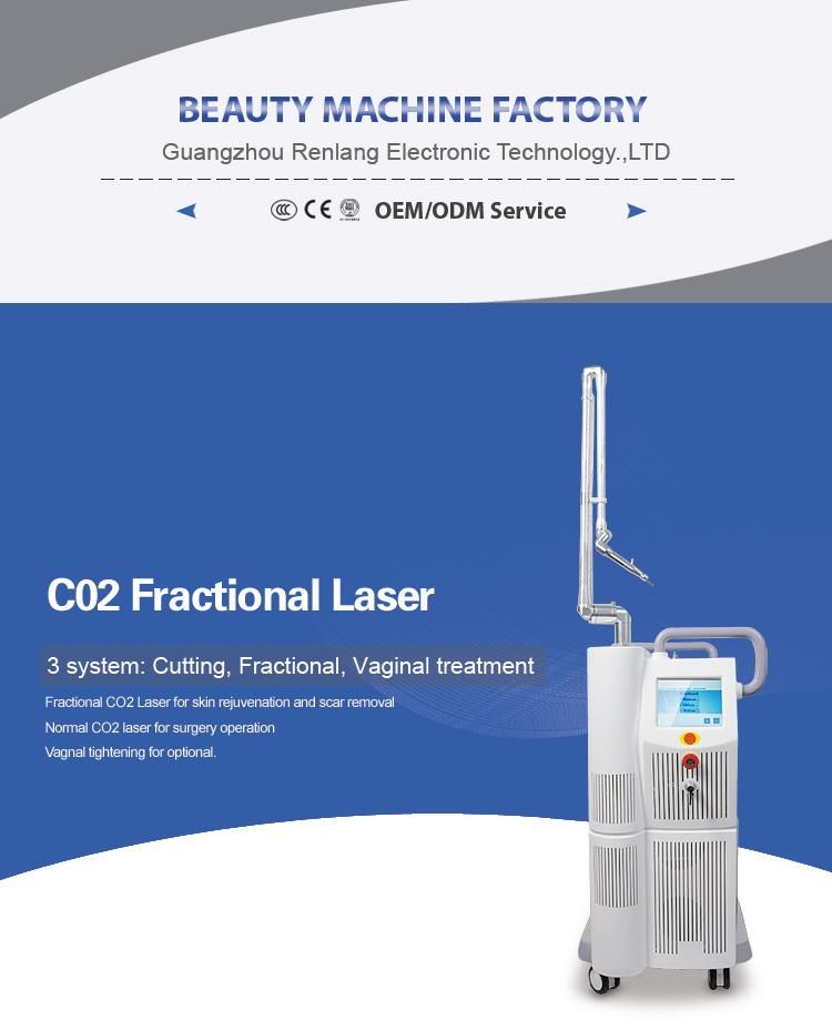 Vertical Style Fractional CO2 Laser Vaginal Tightening Scar Removal Medical Equipments