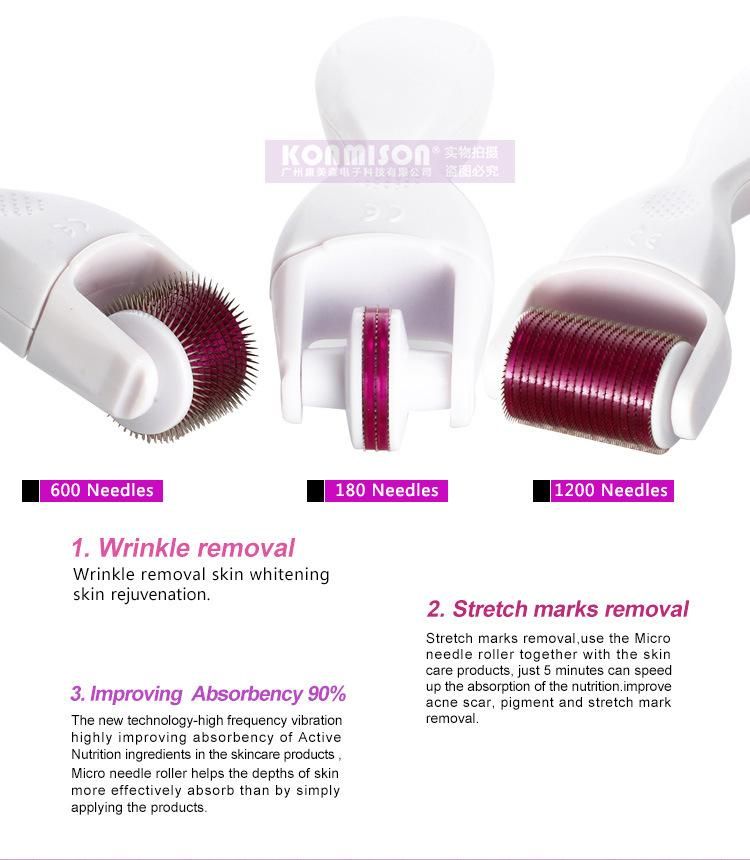 Portable Microneedle Roller 3 in 1 Titanium Zgts Derma Roller