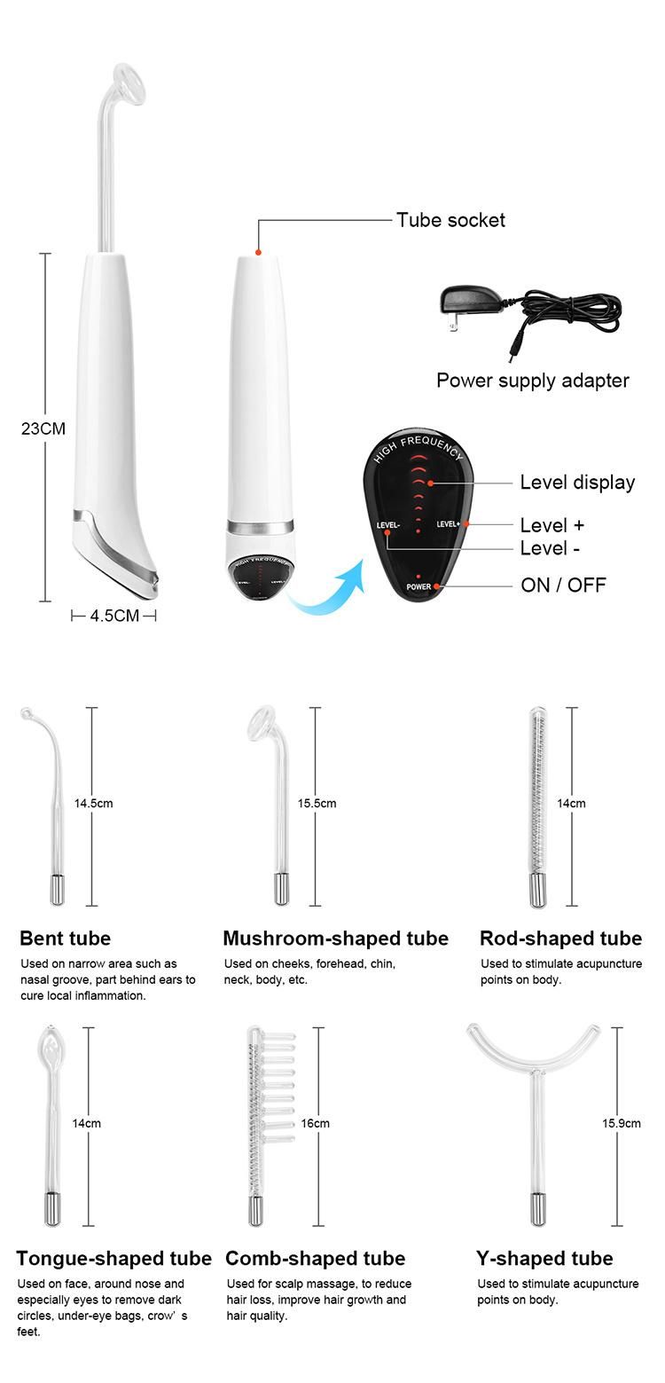 High Frequency Electrotherapy Facial Machine for Anti-Aging Remove Wrinkles