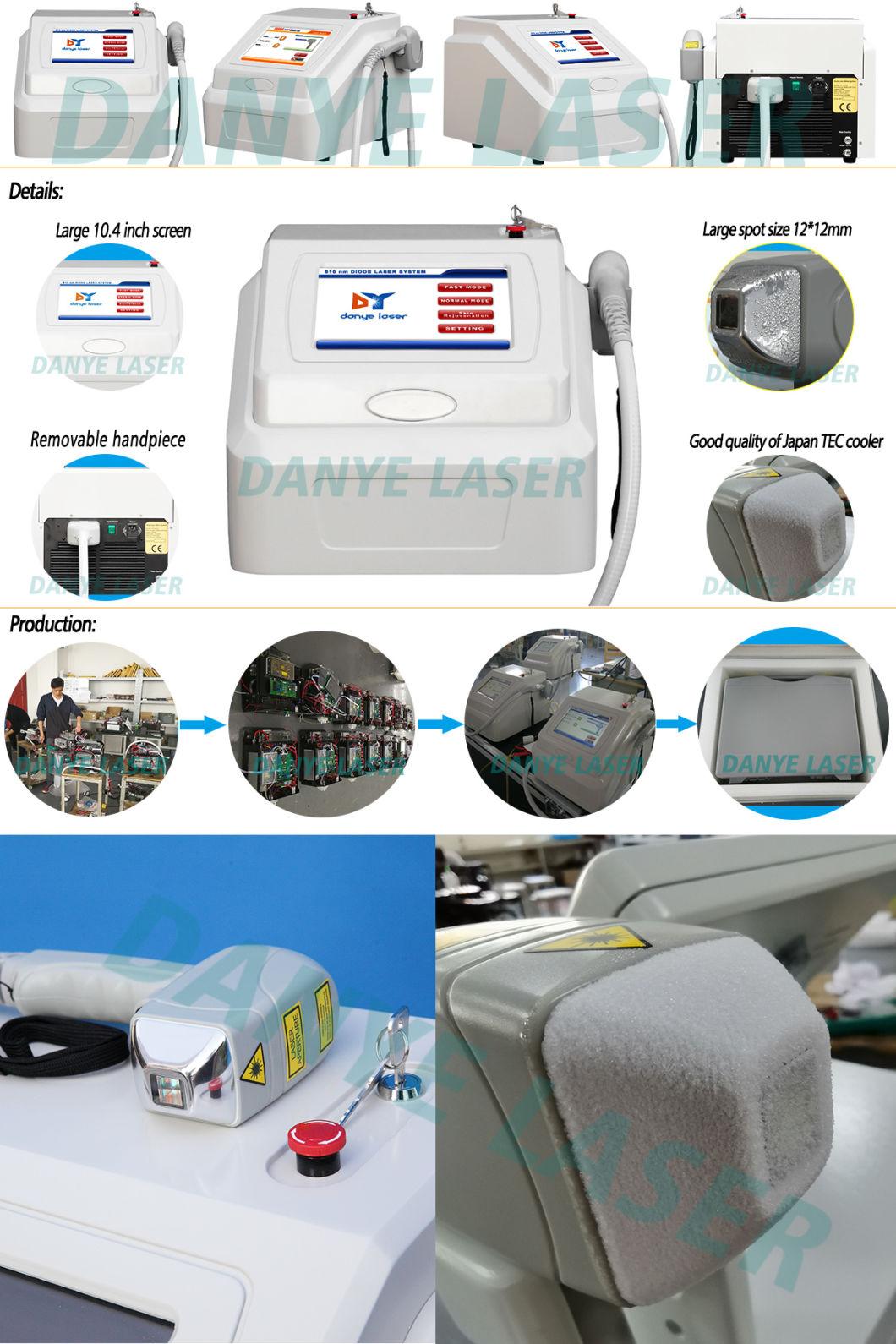 Portable Professional Face Machine Hair Removal Pain Free Germany Laser Diode 400W