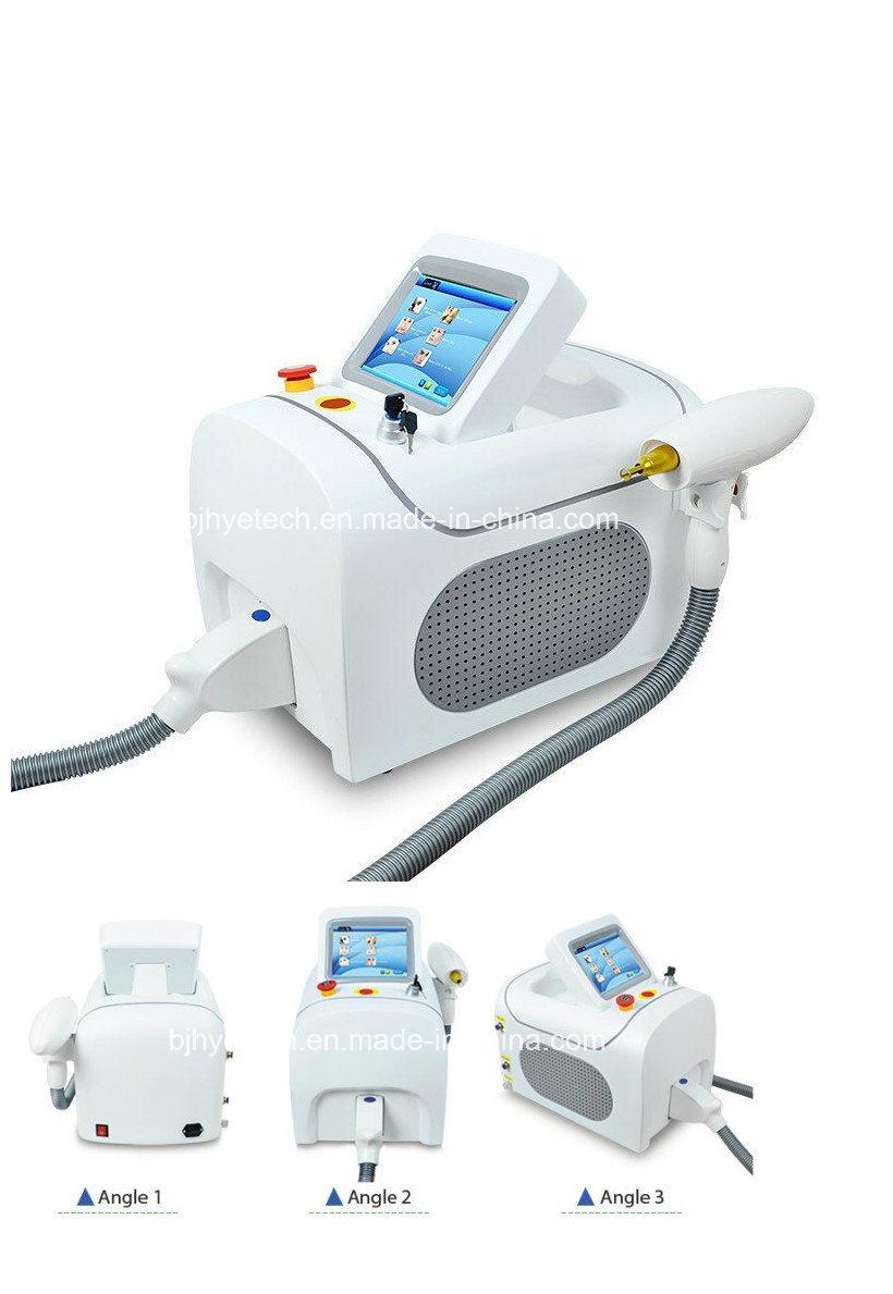 Professional Q Switch ND YAG Laser Tattoo Removal Equipment with 3 Laser Heads