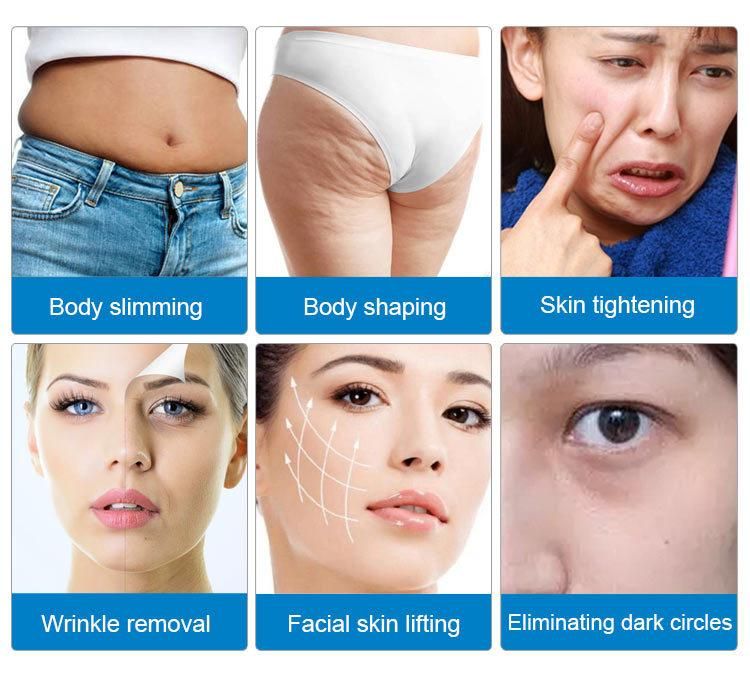 Wholesale OEM Compact Body Sculpting Face Lifting Skin Tightening Vacuum RF Ultrasonic 40K Fat Cavitation RF Slimming Machine for Weight Loss